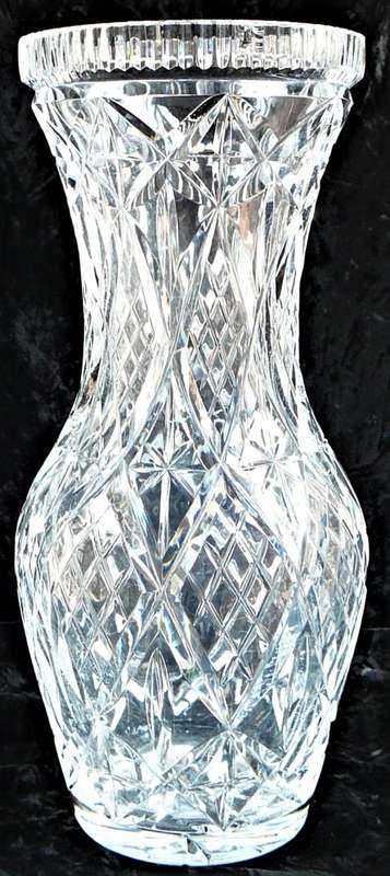 A Beautiful Large Cut Glass Crystal Vase