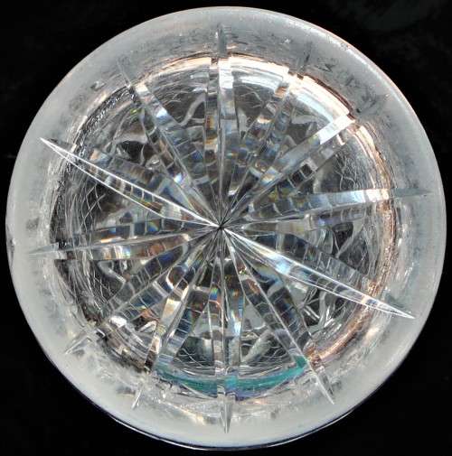 A Beautiful Large Cut Glass Crystal Vase
