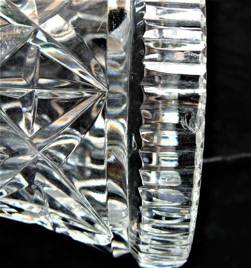 A Beautiful Large Cut Glass Crystal Vase