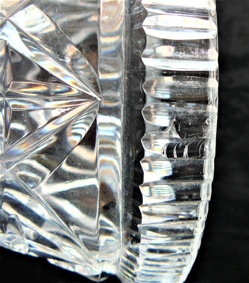 A Beautiful Large Cut Glass Crystal Vase