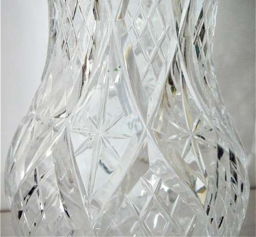A Beautiful Large Cut Glass Crystal Vase
