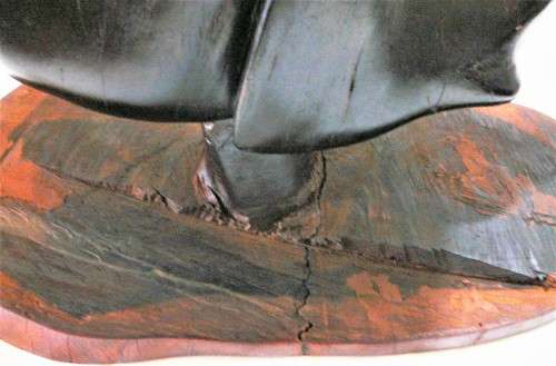 A Beautifully Carved Side Table  The African Elephant