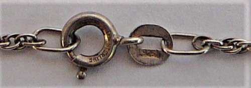 A Thin Sterling Silver Necklace Chain
