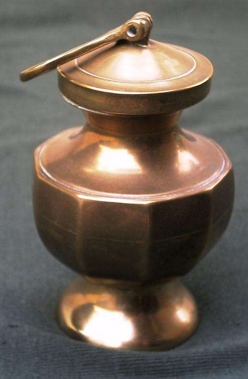 Quirky Screwtop Brass Container