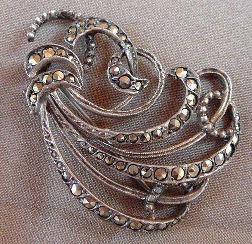 Stunning Marcasite Brooch