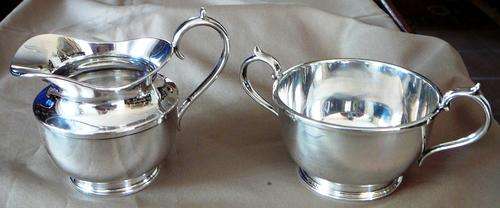 EPNS Milk Jug & Sugar Bowl by James Dixon & Sons