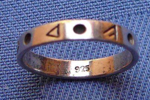 A Very Unusual Silver Ring stamped 925