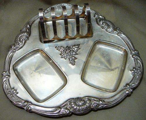 Silver Plated Toast Rack Tray