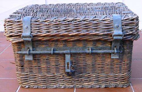 Antique Wicker Steamer Trunk