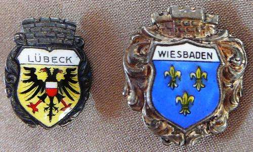 A Pair of German Lapel Pin Badges