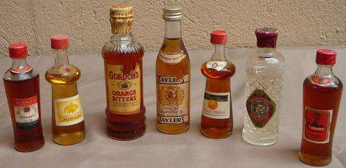 A Selection of 7 Assorted Miniature Liqueur Bottle
