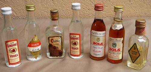 A Selection of 7 Assorted Miniature Spirit Bottles