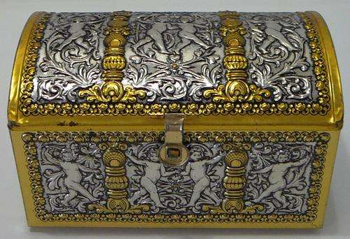 Cupids Metal Treasure Chest