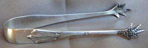 Antique EPNS Bird Claw Sugar Tongs by George Bishop & Sons Sheffield