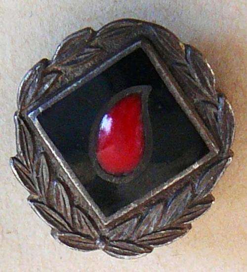 Silver 925 Blood Donors Lapel Badge