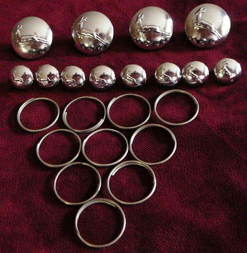 12 Old SADF Buttons