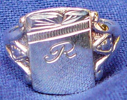 Silver 925 Ring with the Initial R