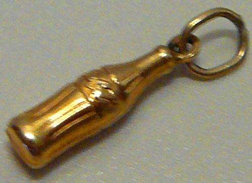 9ct Gold Charm - Coca Cola Bottle