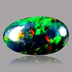 1.97CT OPAL [HKD CERTIFIED] OVAL CABOCHON BLACK, VVS Value: R12'500.00