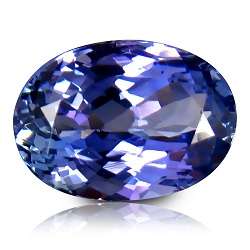 3.74CT TANZANITE [HKD CERTIFIED] OVAL INTENSE BLUE VIOLET, VVS Value: R34'250.00