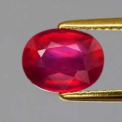 2.88CT RUBY OVAL TOP RED , SI Value: R37'250.00