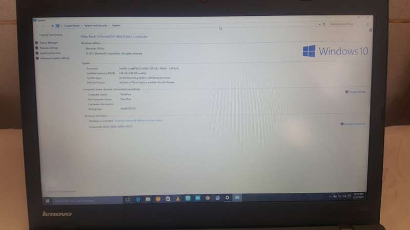*EXCELLENT*Lenovo Thinkpad T440*FAST* Intel Core i5 - 4300U vPro *4GB*14" HD+ Notebook