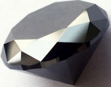 DIAMOND SIMULATE - 0.30Ct.(4 MM)* Black Round Cut  Diamond Simulate - Finest Diamond Simulates