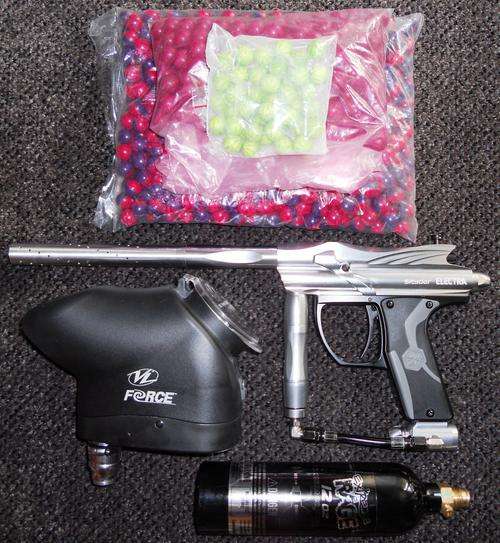 Paintball Gun Kit (Spyder with eye)high spec! Unwanted Gift.  * Only used once*  Definite Bargain!