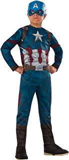 Captain America Muscles Dress Up Costume - Age 5-6