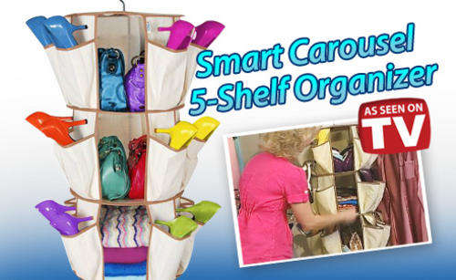 Smart Carousel Organizer 5 Shelf Organiser