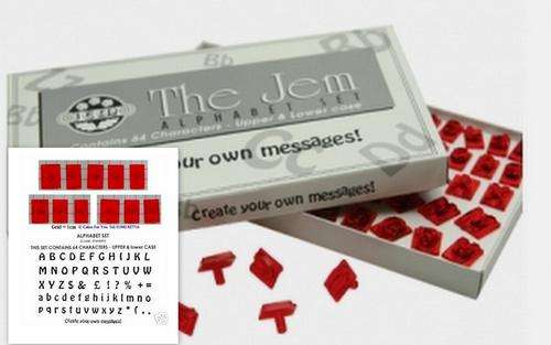 The Jem Alphabet Set - Contains 64 Characters