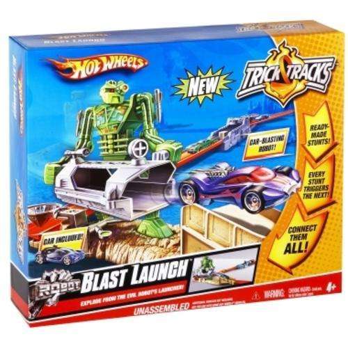 Hot Wheels Trick Tracks Blast Launch Stunt Set