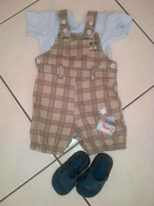 Wooiles Dungaree + Nike Sandals