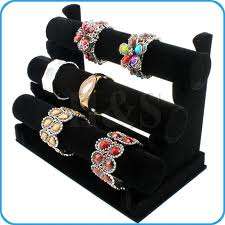 Top Quality Velvet 3 Tier Bangle Watch Bracelet Jewellery Display Stand Box Case