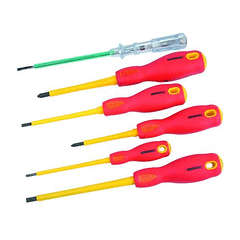 Finder Professional Electricians Screwdriver Set - Insulated - 6 Piece
