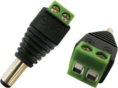 2.1mm CCTV camera DC Power Male Jack Connector