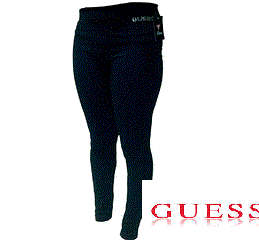 Guess Leggings. Jet Black xsmall / small. Stretch material