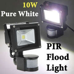 10 Watt Led Floodlight With PIR sensor motion detector (5 on auction)