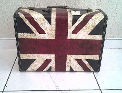 Vintage Union Jack Design Wooden Trunk Chest/Suitcase Storage Box