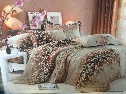 6 Piece - Cotton Feel - Bed Linen - Queen Size- Duvet Cover Set