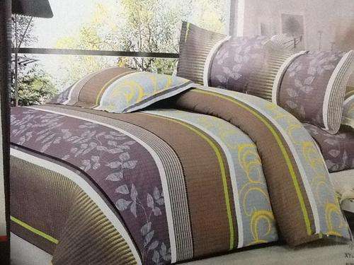 6 Piece - Cotton Feel - Bed Linen - Queen Size- Duvet Cover Set