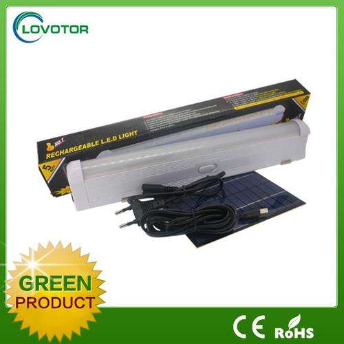 Emergency Rechargeable LED Tube Light with Solar Panel