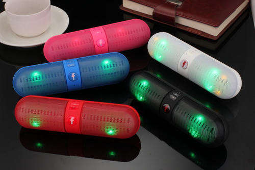 Pill Portable Shockproof Bluetooth Wireless Led Speaker