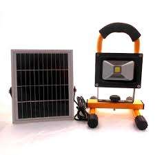 10w Led solar rechargeable flood lights