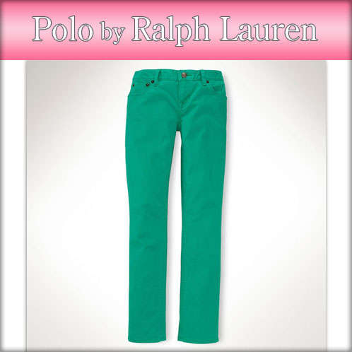 Boys Green Skinny POLO Jean