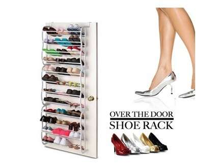 "Hot" 36 Pair Over Door Shoe Rack