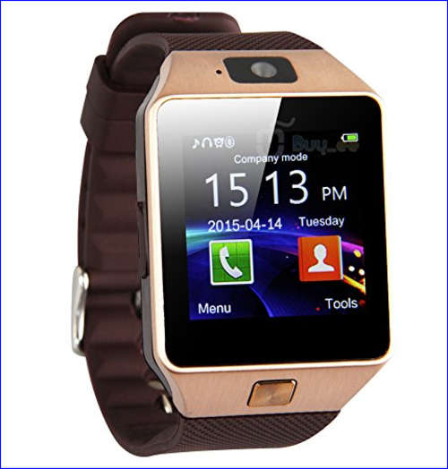 Bluetooth 1.3M Camera Smart Wirst Watch 1.56"TFT LCD SIM Card for iPhone/Samsung/HTC Smart Phone