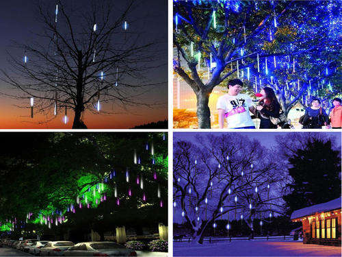 240 LED 8 X 50CM Meteor Shower Rain Tube String LED Lights for Chrismas Party Garden