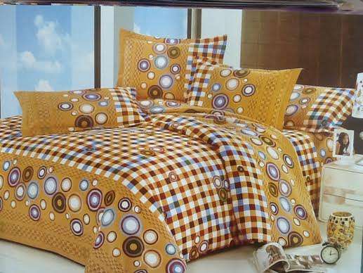 6 PIECE QUEEN SIZE COTTON FEEL DUVET COVER SET