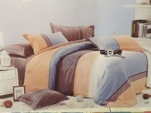 6 PIECE QUEEN SIZE COTTON FEEL DUVET COVER SET